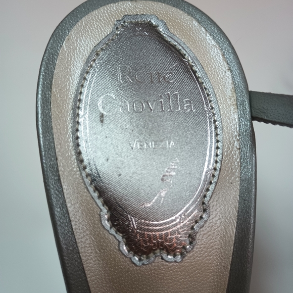 René Caovilla Mini Platform Strass Snake-Wrap Margot Sandals - Picture 10 of 14